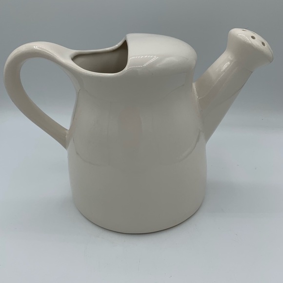 Rae Dunn plant watering pitcher or planter with NOURISH on it good condition - Picture 2 of 5